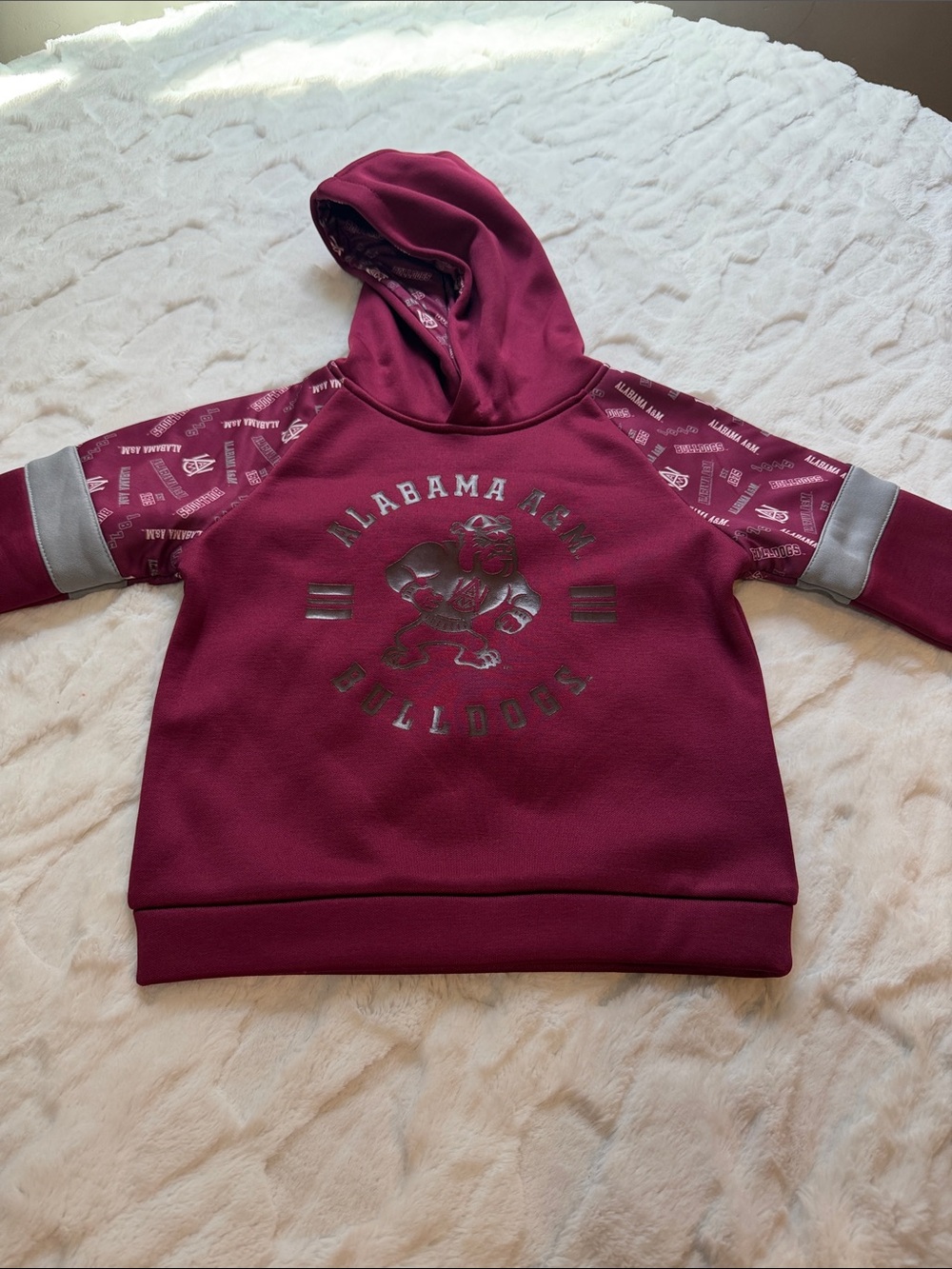 Bulldogs Kids Maroon Hooded Sweatshirt Size 3T